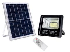 Alum online Reflektor s vonkajším solárnym panelom IP67 s diaľkovým ovládaním studená biela 40w
