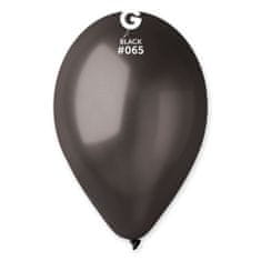 Gemar latexové balóniky - metalické - čierne - 100 ks - 26 cm