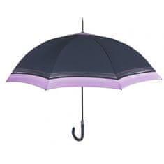 Perletti Dámsky automatický dáždnik COLOR BORDER / fialová obruba, 21695