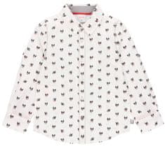 Boboli chlapčenská košeľa s buldogom 734329, biela, 104