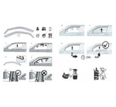 HEKO Deflektory predné - protiprievanové plexi kompatibilné pre Toyota Rav 4 5D 2005 - 2012