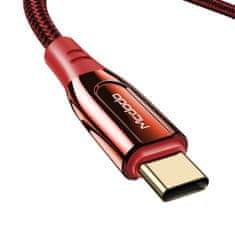 Mcdodo MCDODO FROST CABLE USB TYP C PD 2.0 QC 4.0 5A 100W 2M ČERVENÝ CA-8124