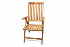 Greatstore Skladacia stolička Garth z teakového dreva
