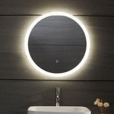 Greatstore AQUAMARIN kúpeľňové LED zrkadlo okrúhle - 60 cm