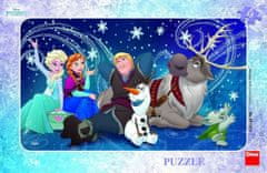 shumee Puzzle Sněhové vločky deskové 15 dílků Frozen/Ledové království 30x19cm