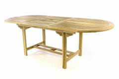 shumee Záhradný oválny stôl DIVERO - rozťahovateľný - 170/230 cm