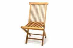 Greatstore Skladacia stolička z teakového dreva