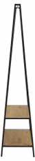 Design Scandinavia Stojan na oblečenie Seaford, 165 cm, čierna / dub