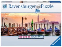 Ravensburger Panoramatické puzzle Gondoly v Benátkach, Taliansko 1000 dielikov