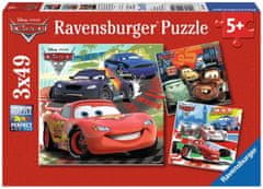 Ravensburger Puzzle Autá: Zábavné pretekanie 3x49 dielikov