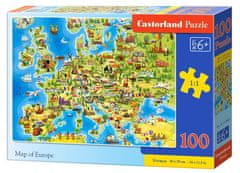 Castorland Puzzle Mapa Európy 100 dielikov