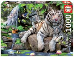 EDUCA Puzzle Biele bengálske tigre 1000 dielikov