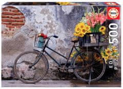 EDUCA Puzzle Bicykel s kvetinami 500 dielikov