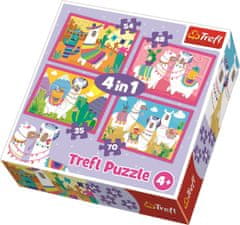 Trefl Puzzle Veselé lamy 4v1 (35,48,54,70 dielikov)