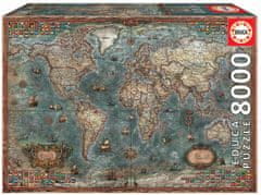 EDUCA Puzzle Politická mapa sveta 8000 dielikov