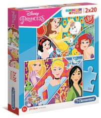 Clementoni Puzzle Disney Princezné 2x20 dielikov