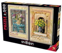 AnaTolian Puzzle Úsmev a pravá láska 2x500 dielikov