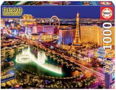 EDUCA Svietiace puzzle Las Vegas 1000 dielikov