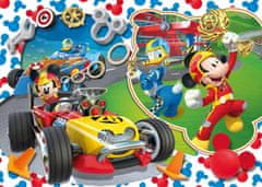 Clementoni Puzzle Mickey Mouse: Na pretekárskom okruhu MAXI 104 dielikov