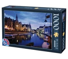 D-Toys Puzzle Nočný Gent, Belgicko 1000 dielikov