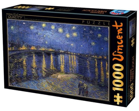 D-Toys Puzzle Hviezdna noc nad Rhonou 1000 dielikov
