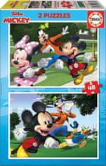 EDUCA Puzzle Mickey a priatelia 2x48 dielikov