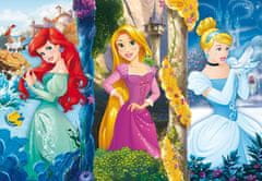 Clementoni Puzzle Disney princezné: Ariel, Rapunzel a Popoluška MAXI 60 dielikov