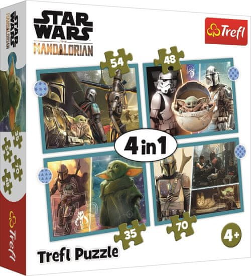 Trefl Puzzle Star Wars: Mandalorian 4v1 (35,48,54,70 dielikov)