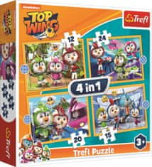 Trefl Puzzle Top Wing: Academy 4v1 (12,15,20,24 dielikov)