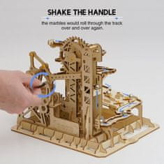 Robotime Rokr 3D drevené puzzle Guličková dráha: Explorer 260 dielikov