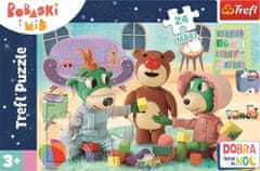 Trefl Puzzle Dobrú noc, Treflici: Hry na dobrú noc MAXI 24 dielikov