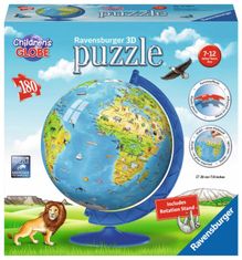Ravensburger Puzzleball Detský glóbus so zvieratkami (anglický) 180 dielikov