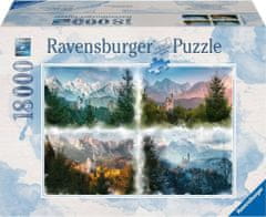 Ravensburger Puzzle Neuschwanstein v štyroch ročných obdobiach 18000 dielikov
