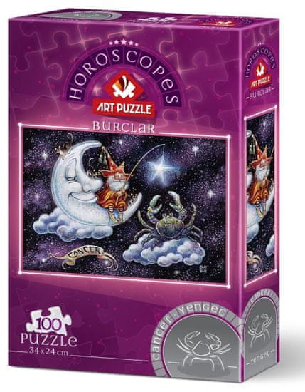 Art puzzle Puzzle Znamenie zverokruhu: Rak 100 dielikov
