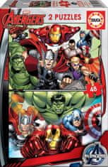EDUCA Puzzle Avengers - Zjednotenie 2x48 dielikov