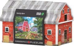 EuroGraphics Puzzle v plechovej krabičke Rodinný statok 550 dielikov