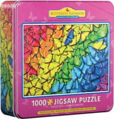 EuroGraphics Puzzle v plechovej krabičke Motýlia dúha 1000 dielikov
