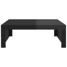 Vidaxl Konferenčný stolík, vysoký lesk, čierny, 100x100x35 cm, doska
