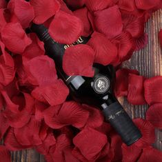 Medvídárek Okvetné lístky ruží 400 ks - tmavočervené bordové