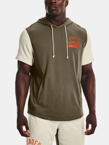 Under Armour Mikina UA Rival Terry CB SS Hoodie-GRN