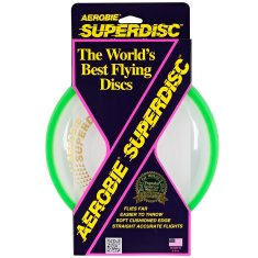 Aerobie frisbee - lietajúci tanier Superdisc - zelený