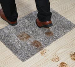 Netscroll Vstupná rohož, ktorá vyčistí podrážky a labky už jedným krokom, vstupná koberec, super savá, 45x70 cm, rohož je pratelná, SuperStep
