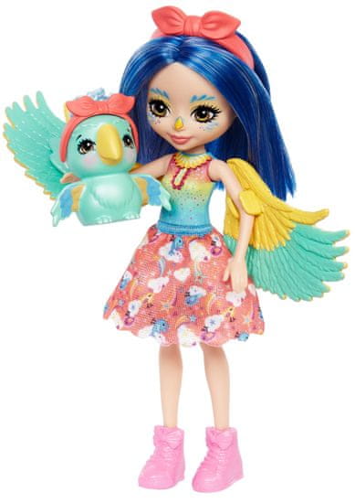 Mattel Enchantimals bábika a zvieratko - Flutter a papagáj FNH22