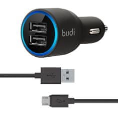 SEFIS nabíječka do auta 2x USB 20W 2.1A 5V s Micro-USB kabelem 1,2m