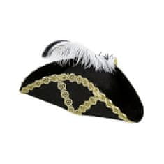 Rappa Pirátsky klobúk s perím pre dospelých