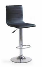 Halmar Barová stolička H-21 - čierna / chróm