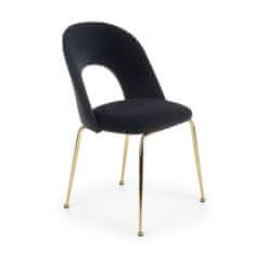Halmar Jedálenská stolička K385 - čierna / zlatá