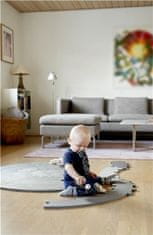 BabyDan okrúhla hracia podložka puzzle/dráha Grey 110 cm