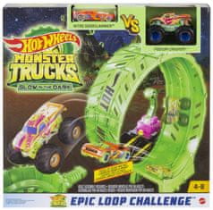 Hot Wheels Monster Trucks Svietiaci v tme Výzva epickej slučky herný set HBN02