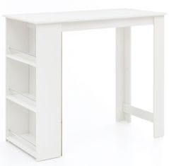 Bruxxi Barový stôl Roni, 120 cm, biela